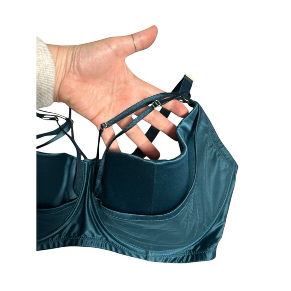 Playful Promises Felicity Hayward Teal harness Bra 40I Fetish Punk Whimsical - Picture 2 of 10